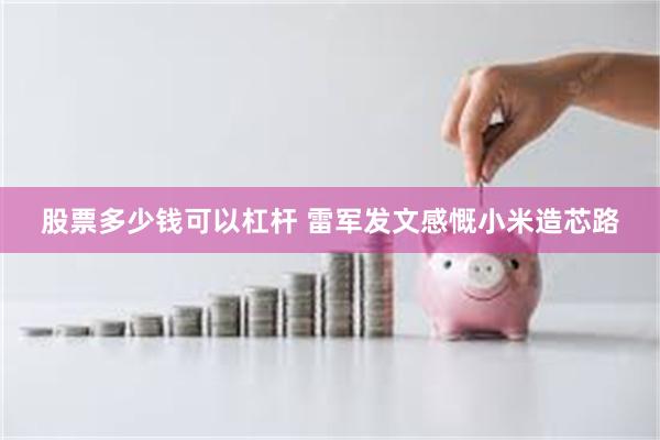 股票多少钱可以杠杆 雷军发文感慨小米造芯路