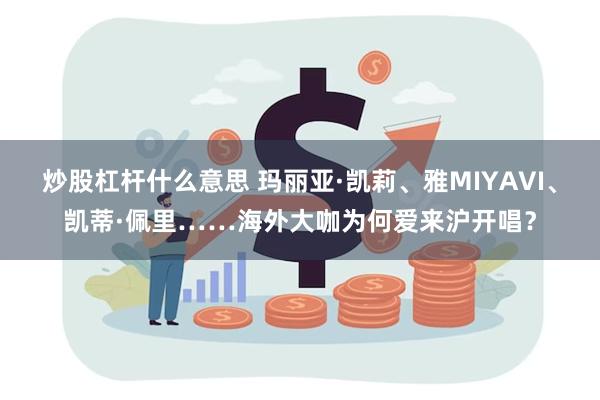 炒股杠杆什么意思 玛丽亚·凯莉、雅MIYAVI、凯蒂·佩里……海外大咖为何爱来沪开唱？